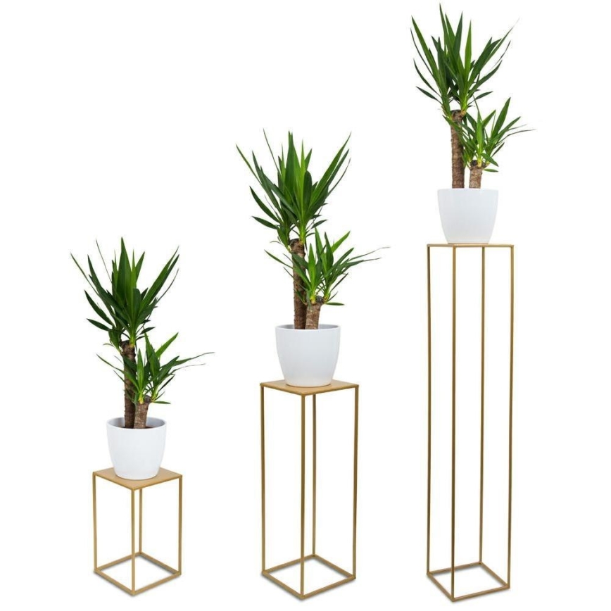 Blumenständer 70x24 cm in Gold