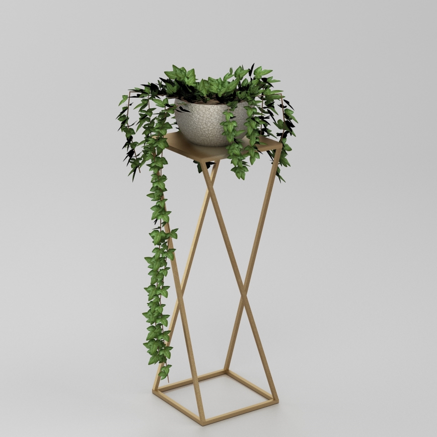 Blumenständer 70x24 cm in Gold