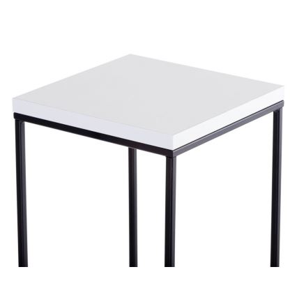 Blumenständer BASICLOFT 40x24 Weiß/Schwarz