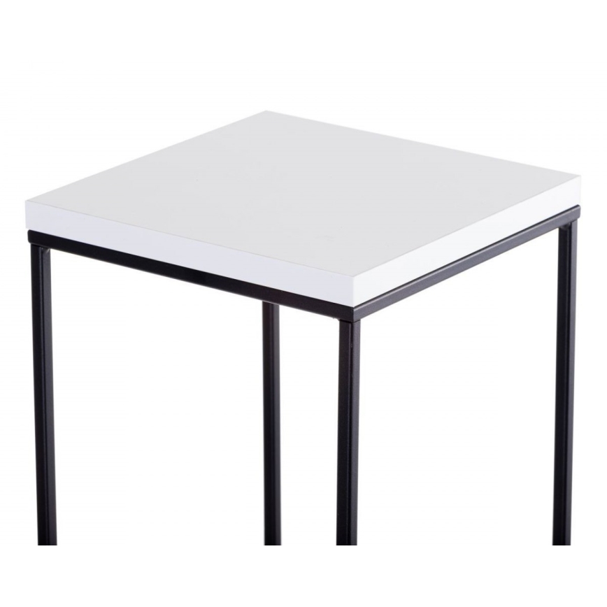 Blumenständer BASICLOFT 40x24 Weiß/Schwarz