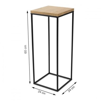 Blumenständer BASICLOFT 60x24 Schwarz/Braun
