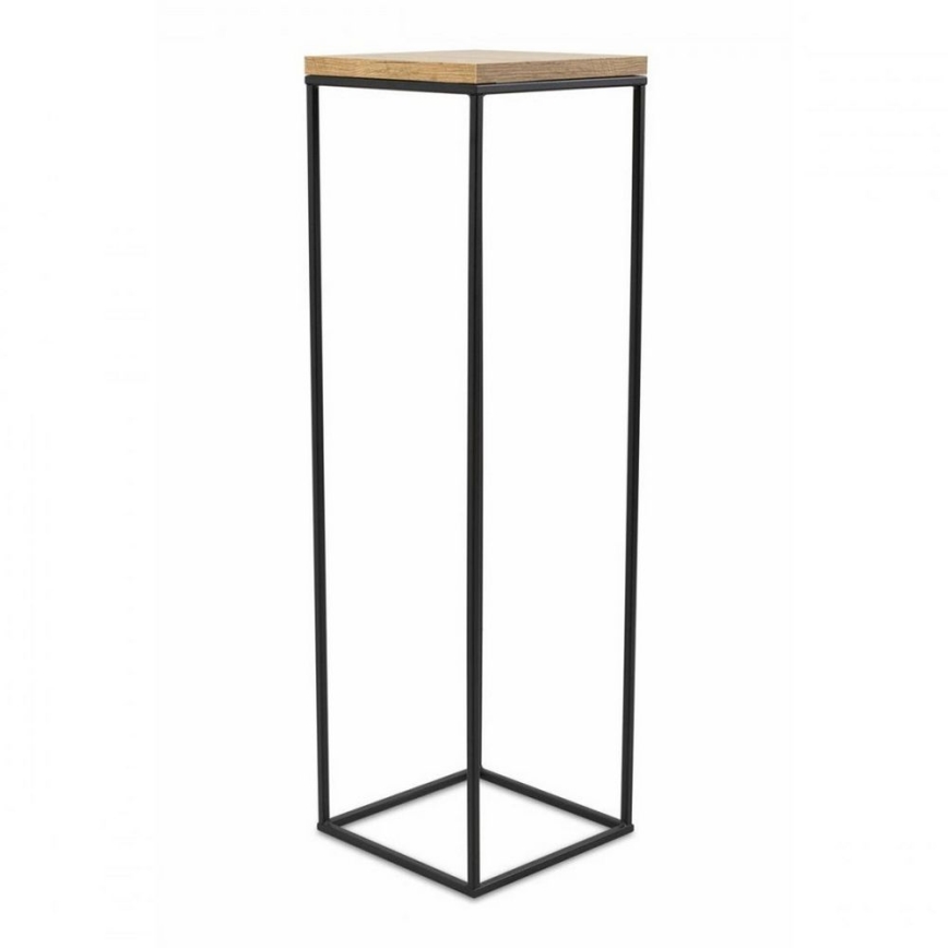 Blumenständer BASICLOFT 80x24 Schwarz/Braun