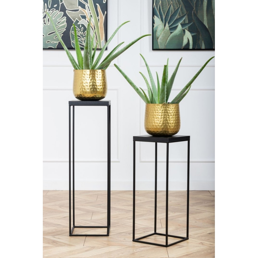 Blumenständer BASICLOFT 80x24 Schwarz