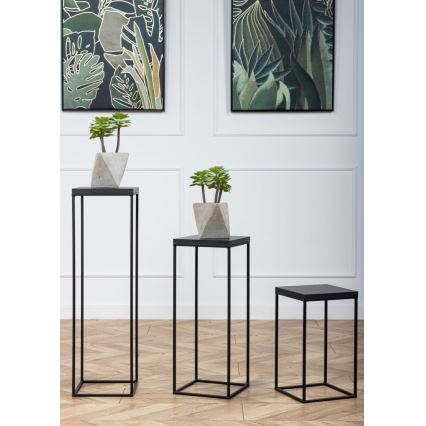 Blumenständer BASICLOFT 80x24 Schwarz