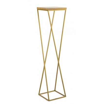 Blumenständer LOFT 100x24 cm gold/braun