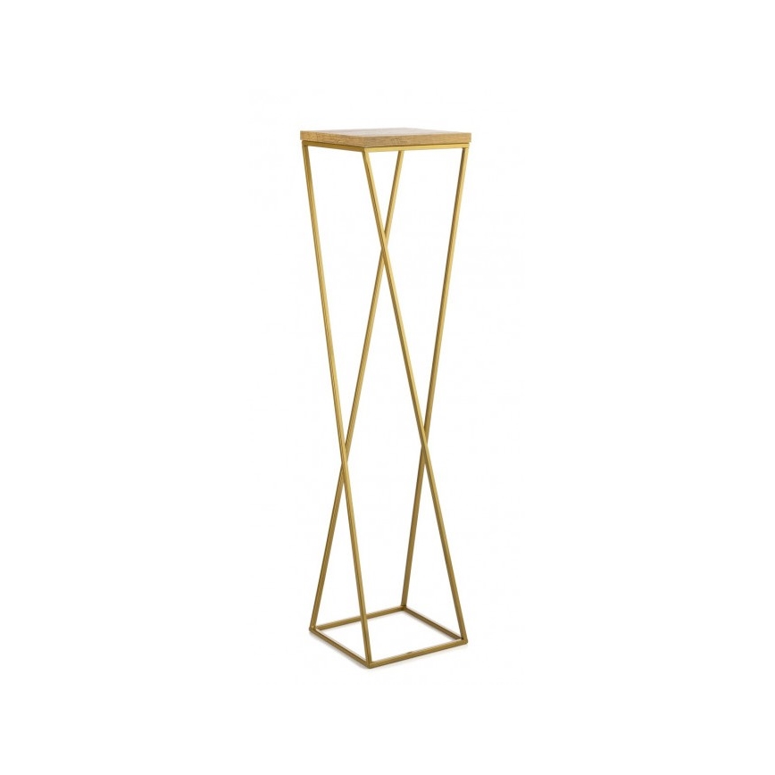 Blumenständer LOFT 100x24 cm gold/braun