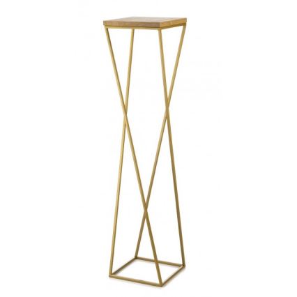 Blumenständer LOFT 100x24 cm gold/braun