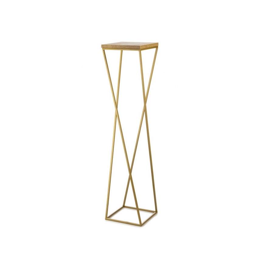 Blumenständer LOFT 100x24 cm gold/braun