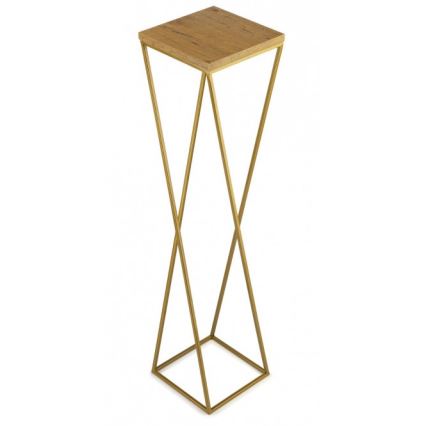 Blumenständer LOFT 100x24 cm gold/braun