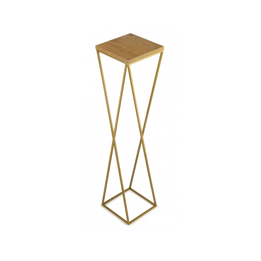 Blumenständer LOFT 100x24 cm gold/braun