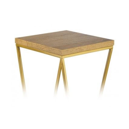 Blumenständer LOFT 100x24 cm gold/braun