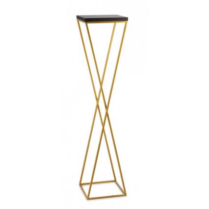 Blumenständer LOFT 100x24 cm gold/schwarz