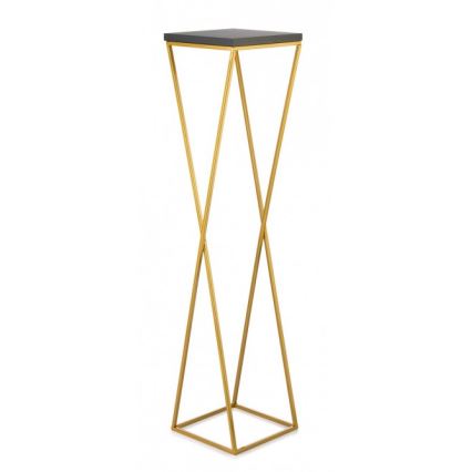 Blumenständer LOFT 100x24 cm gold/schwarz