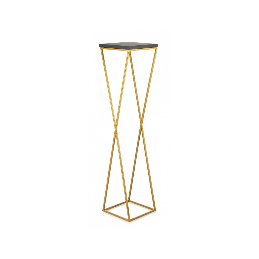 Blumenständer LOFT 100x24 cm gold/schwarz