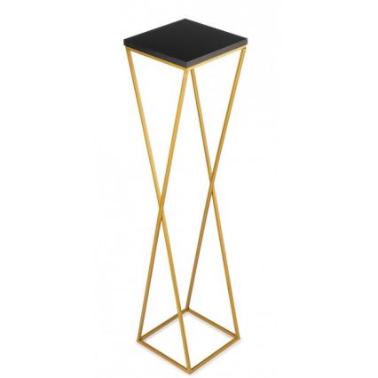 Blumenständer LOFT 100x24 cm gold/schwarz