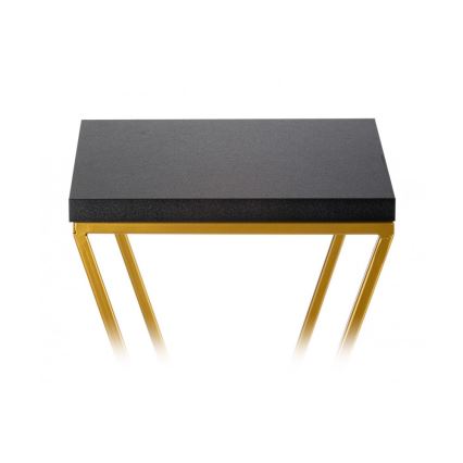 Blumenständer LOFT 100x24 cm gold/schwarz