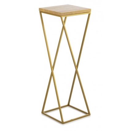 Blumenständer LOFT 70x24 cm gold/braun
