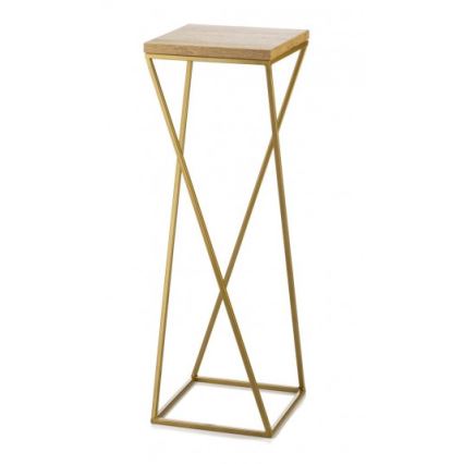 Blumenständer LOFT 70x24 cm gold/braun