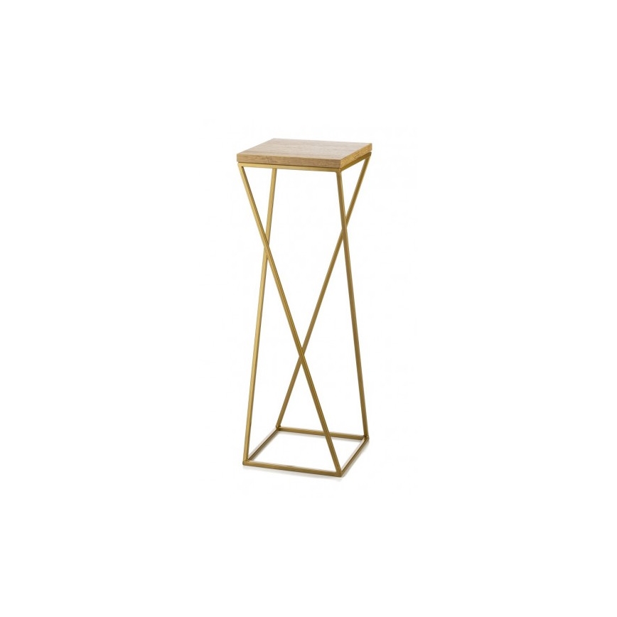 Blumenständer LOFT 70x24 cm gold/braun