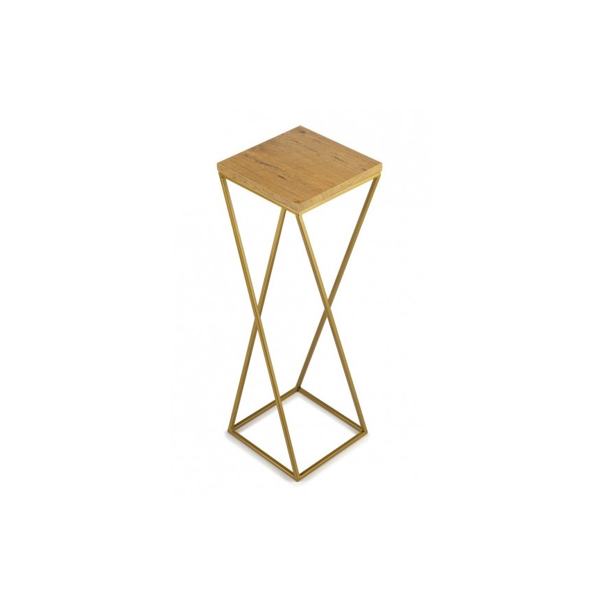 Blumenständer LOFT 70x24 cm gold/braun