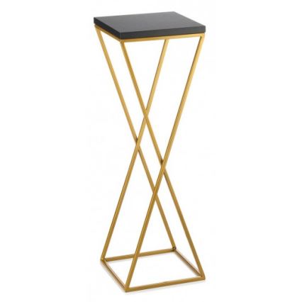 Blumenständer LOFT 70x24 cm gold/schwarz