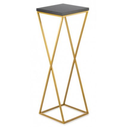 Blumenständer LOFT 70x24 cm gold/schwarz