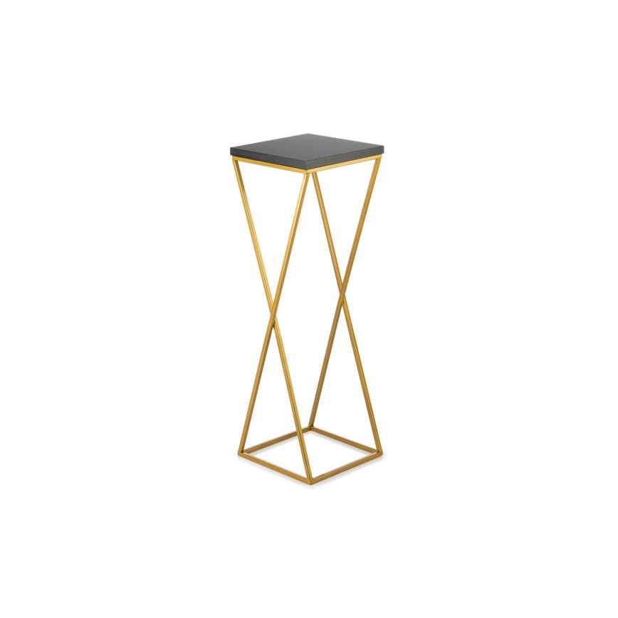 Blumenständer LOFT 70x24 cm gold/schwarz