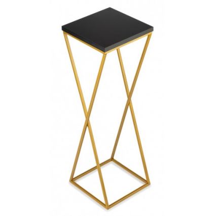 Blumenständer LOFT 70x24 cm gold/schwarz