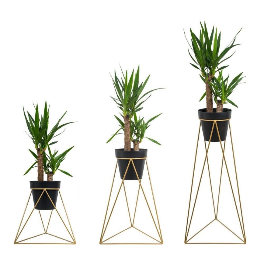 Blumenständer TRIANGL 40x45 cm in Gold