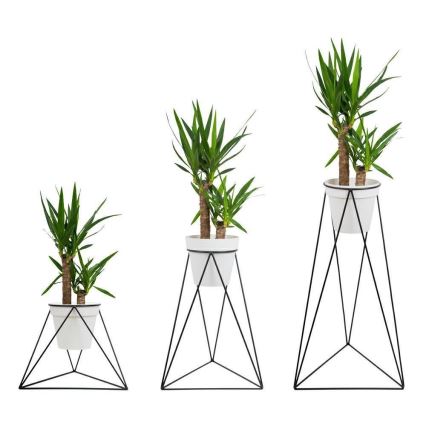 Blumenständer TRIANGL 90x50 cm schwarz
