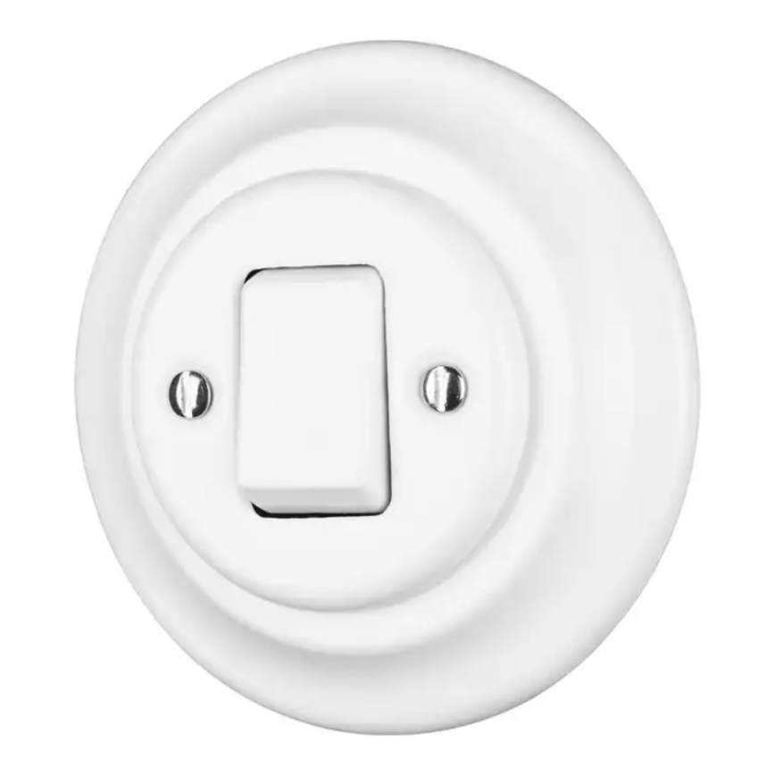Bohemia-Design - Porzellan-Retro-Rahmen, schlicht, weiß
