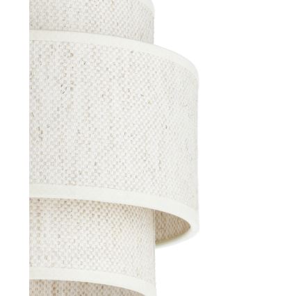 BOHO Pendelleuchte an Kabel 1x E27/60W/230V Ø 20 cm weiß