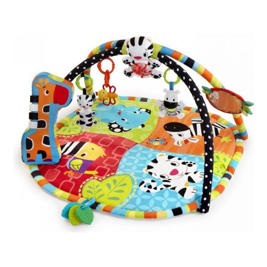 Bright Starts - Babydecke zum Spielen SAFARI bunt