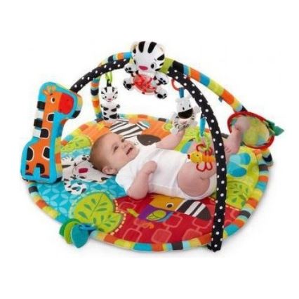 Bright Starts - Babydecke zum Spielen SAFARI bunt