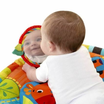 Bright Starts - Babydecke zum Spielen SAFARI bunt