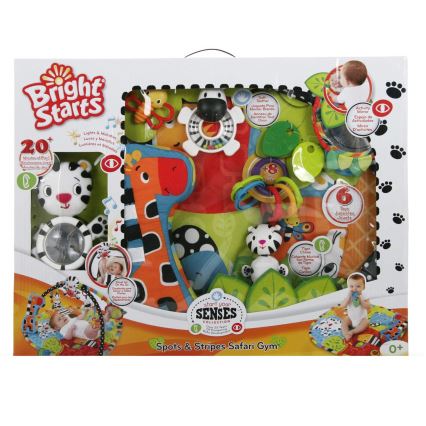 Bright Starts - Babydecke zum Spielen SAFARI bunt