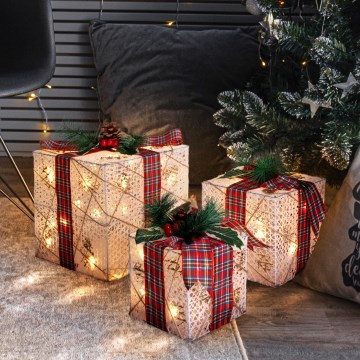 Brilagi – 3er-Set LED-Außen-Weihnachtsdekoration, LED/230V, IP44 – Geschenkideen