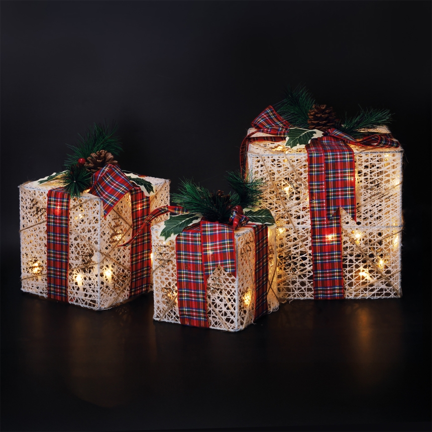 Brilagi – 3er-Set LED-Außen-Weihnachtsdekoration, LED/230V, IP44 – Geschenkideen