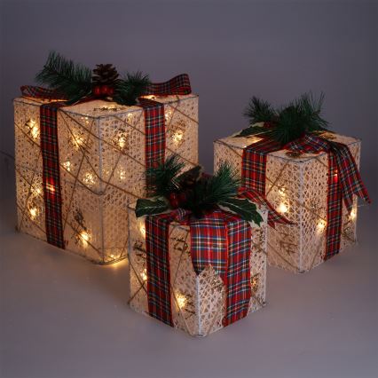 Brilagi – 3er-Set LED-Außen-Weihnachtsdekoration, LED/230V, IP44 – Geschenkideen