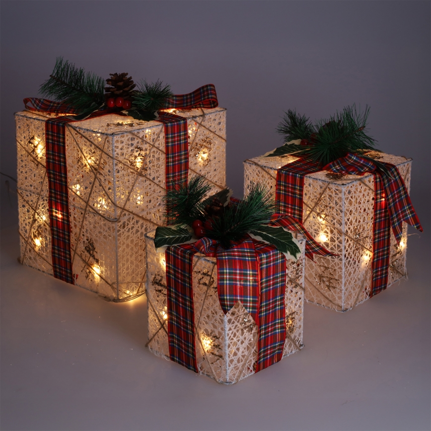 Brilagi – 3er-Set LED-Außen-Weihnachtsdekoration, LED/230V, IP44 – Geschenkideen