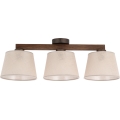 Brilagi - Aufgesetzte Deckenleuchte LATTE 3xE27/60W/230V Kiefer/Beige