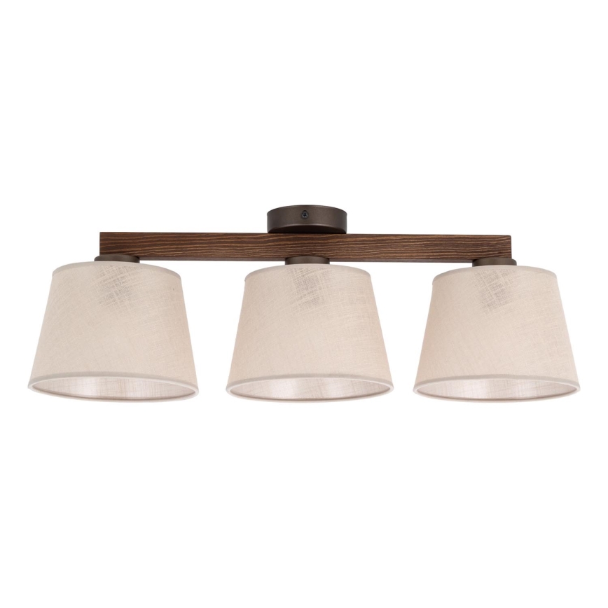 Brilagi - Aufgesetzte Deckenleuchte LATTE 3xE27/60W/230V Kiefer/Beige