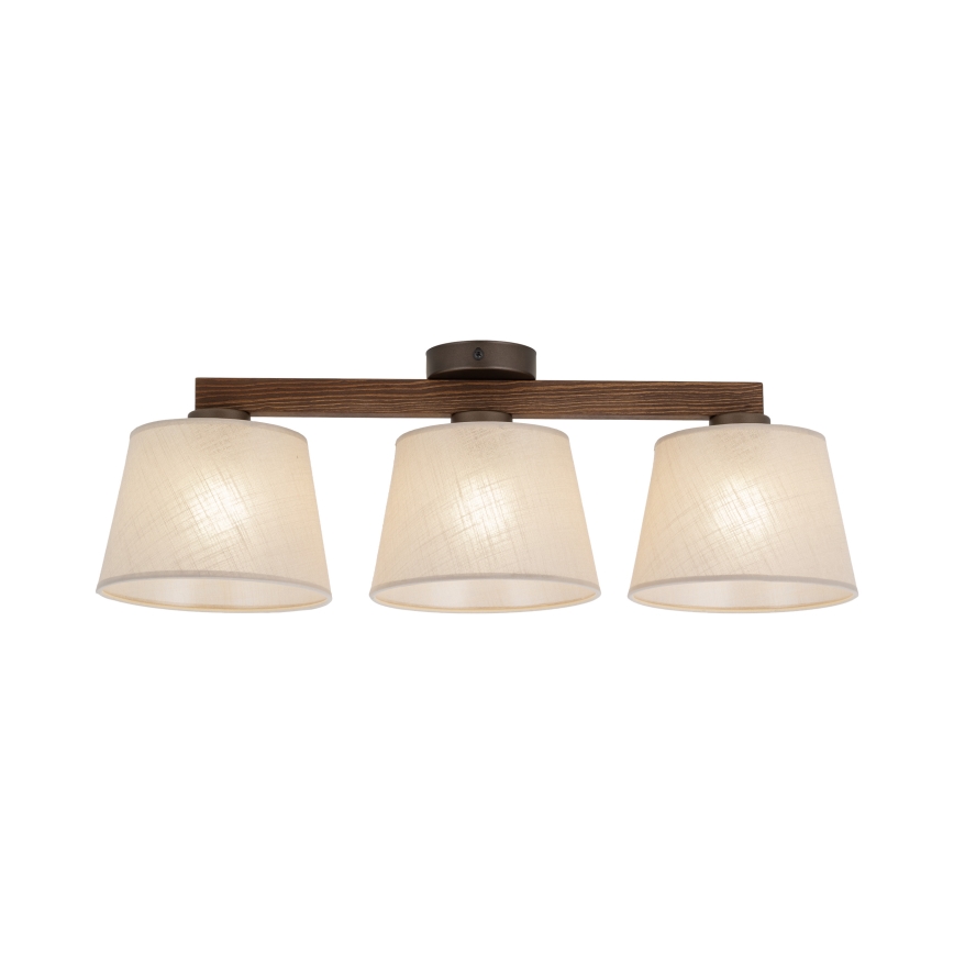 Brilagi - Aufgesetzte Deckenleuchte LATTE 3xE27/60W/230V Kiefer/Beige