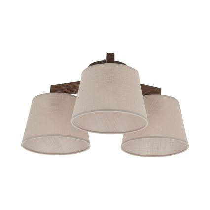 Brilagi - Aufgesetzte Deckenleuchte LATTE 3xE27/60W/230V Kiefer/Beige