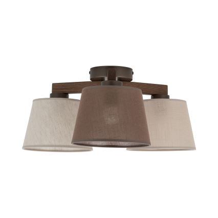 Brilagi - Aufgesetzte Deckenleuchte LATTE 3xE27/60W/230V Kiefer/Mix