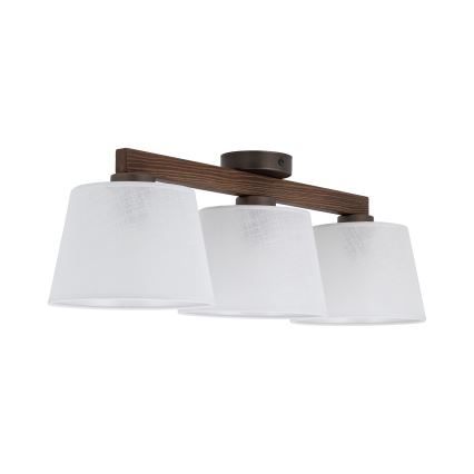 Brilagi - Aufgesetzte Deckenleuchte LATTE 3xE27/60W/230V Kiefer/Weiß