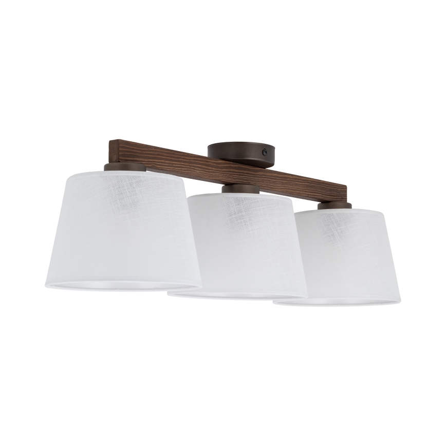 Brilagi - Aufgesetzte Deckenleuchte LATTE 3xE27/60W/230V Kiefer/Weiß