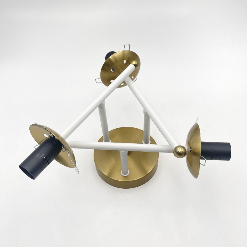 Brilagi - Aufgesetzte Deckenleuchte MALIVA 3xE14/15W/230V gold/weiß