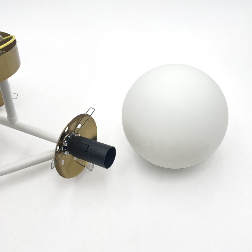 Brilagi - Aufgesetzte Deckenleuchte MALIVA 3xE14/15W/230V gold/weiß