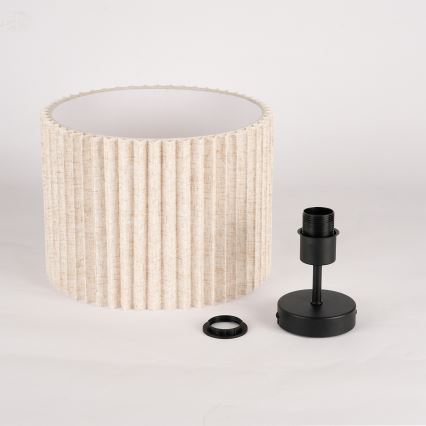 Brilagi - Aufgesetzte Deckenleuchte NORDIC WAVE 1xE27/15W/230V Ø 32 cm Leinen/Schwarz